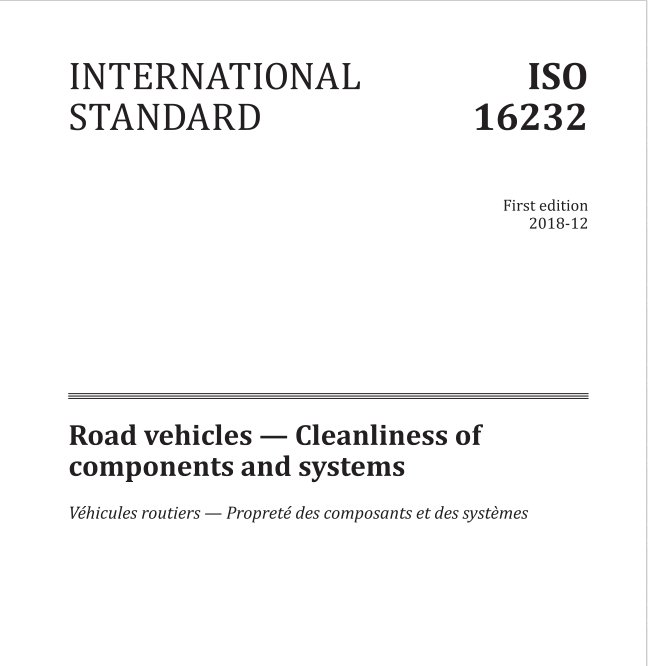 ISO 16232汽車清潔度檢測標(biāo)準(zhǔn)